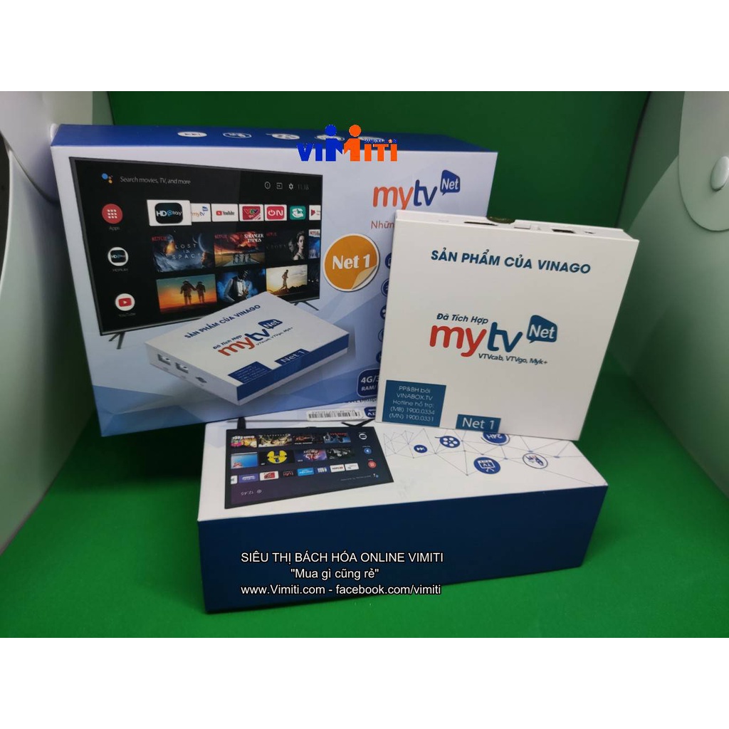 Tivi box và đầu thu kĩ thuật số Vinago My TV Net cấu hình ram 4gb, android 9.0 Rom 32gb, độ phân giải cao