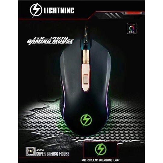 [Mã SKAMSALE03 giảm 10% đơn 200k] CHUỘT LIGHTNING GX9001 LED RGB