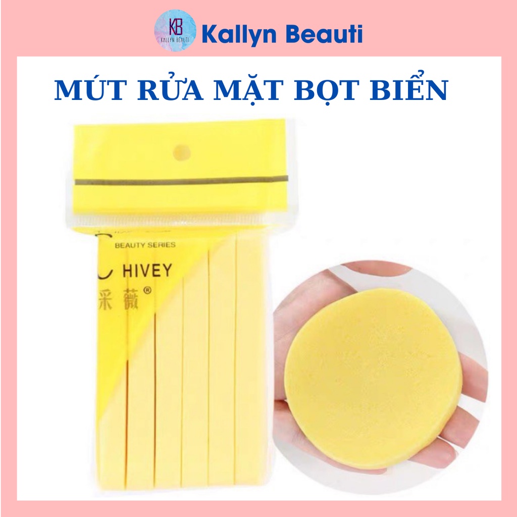 Gói 12 miếng bông mút bọt biển rửa mặt Chivey