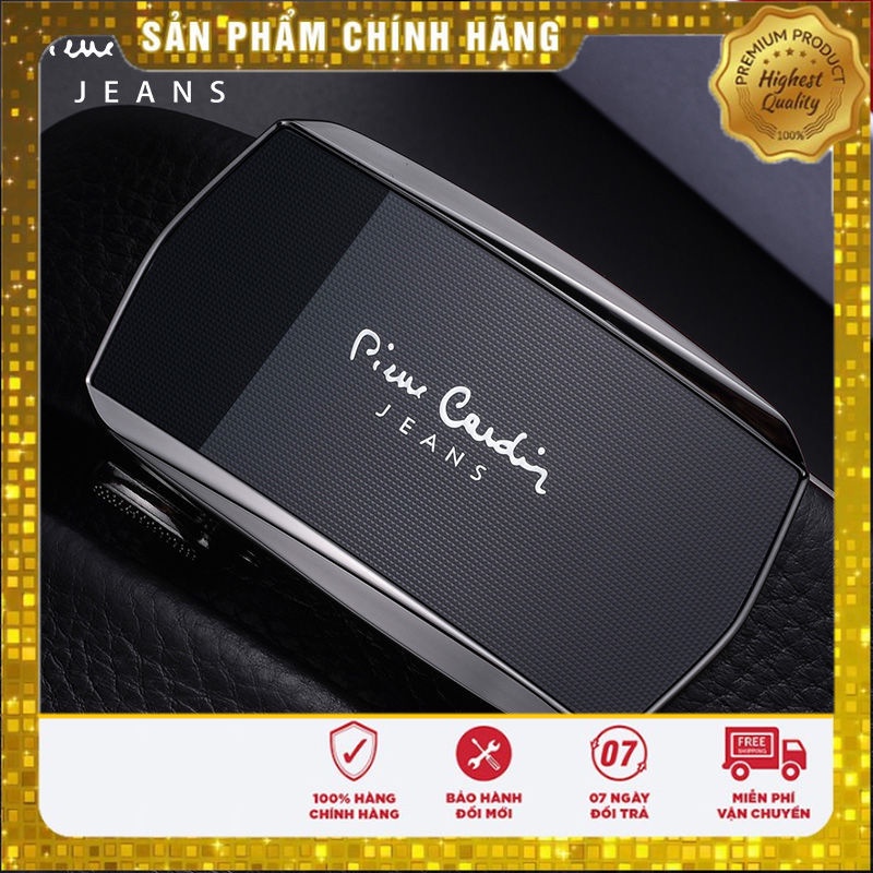 SĂN SALE Thắt lưng nam da thật Pierre Cardin chính hãng mặt bóng vân chìm dây nịt nam cao cấp đẳng cấp