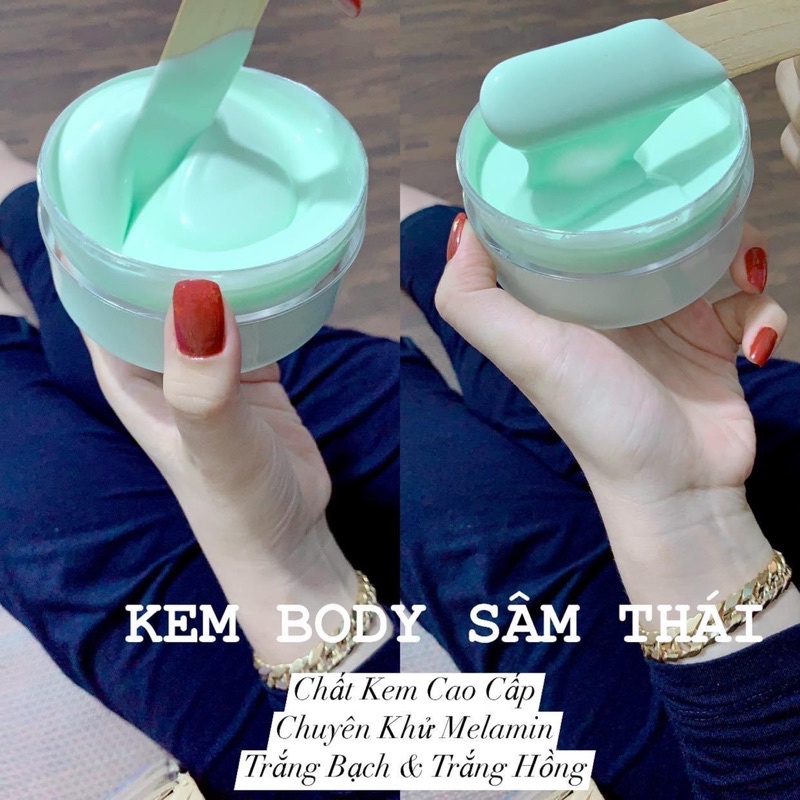 Kem body trắng da SÂM THÁI 500GR dành riêng cho da ngâm đen