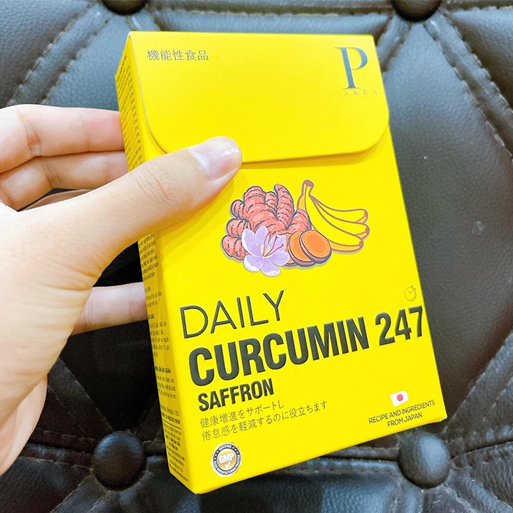 Thạch Nghệ Saffron Vị Chuối, Daily Curcumin 247 Parea Nhật Bản Bổ Sung Dinh Dưỡng Tăng Cường Miến Dịch