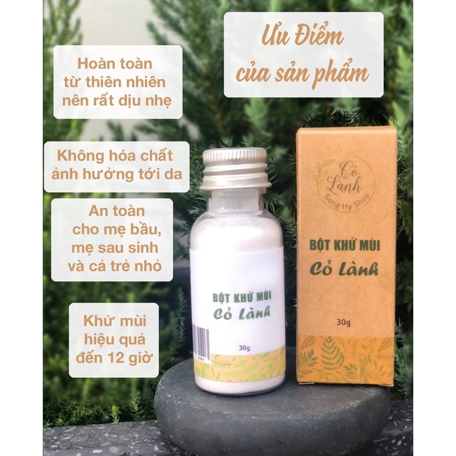 Bột khử mùi chân và nách Cỏ Lành 35G