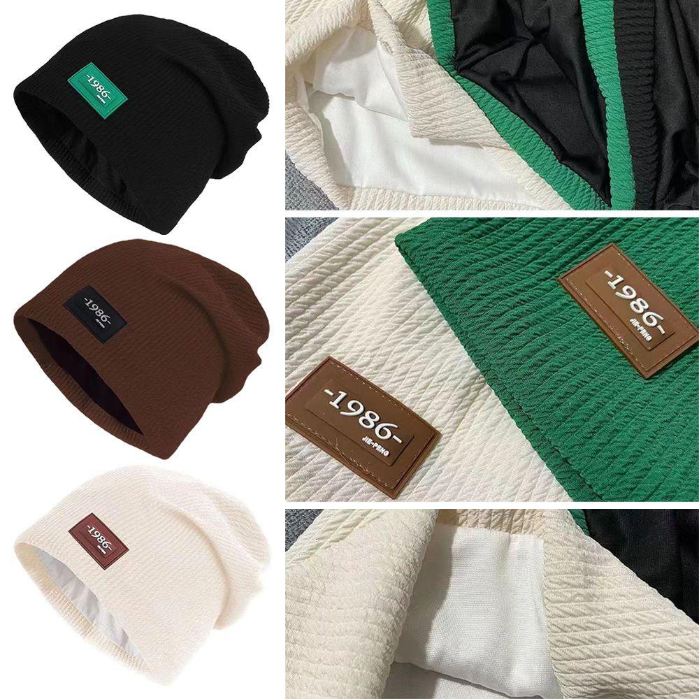LET Mũ Len Beanie Nữ Màu Trơn Dễ Thương Gồm 3 Màu