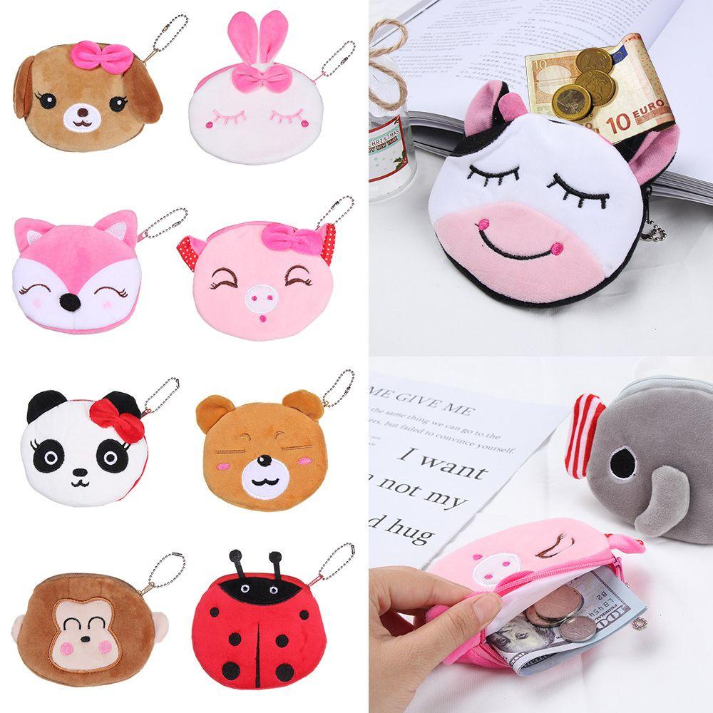Ví Đựng Tiền Xu / Tai Nghe Mini Họa Tiết Hoạt Hình Dễ Thương