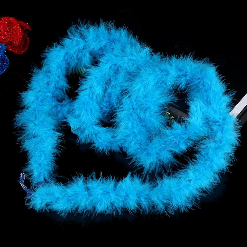 Cuộn dây ruy băng lông vũ trắng dùng trang trí cây thông noel 200cm P8I1