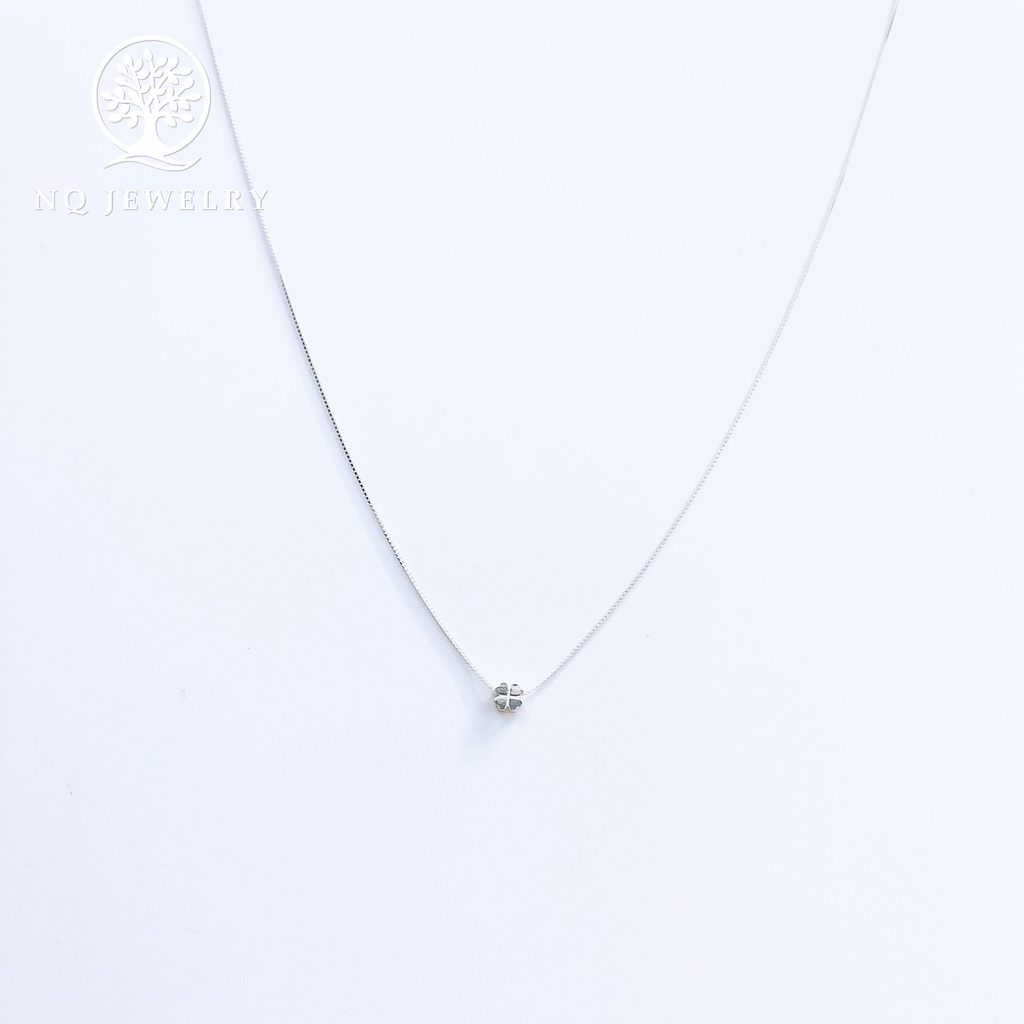 Dây chuyền bạc mặt cỏ 4 lá - NQ Jewelry