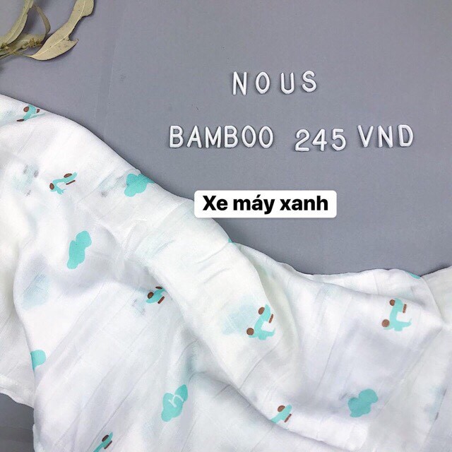 Khăn xô 1 lớp Bamboo 2019