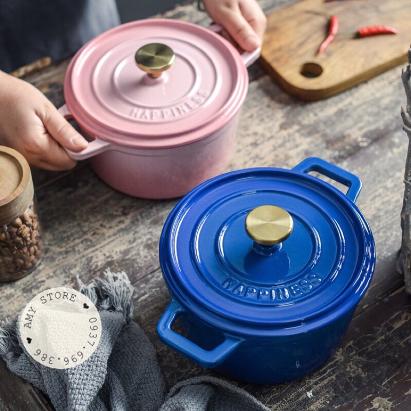 SALE NỒI GANG HAPPINESS SIZE 18