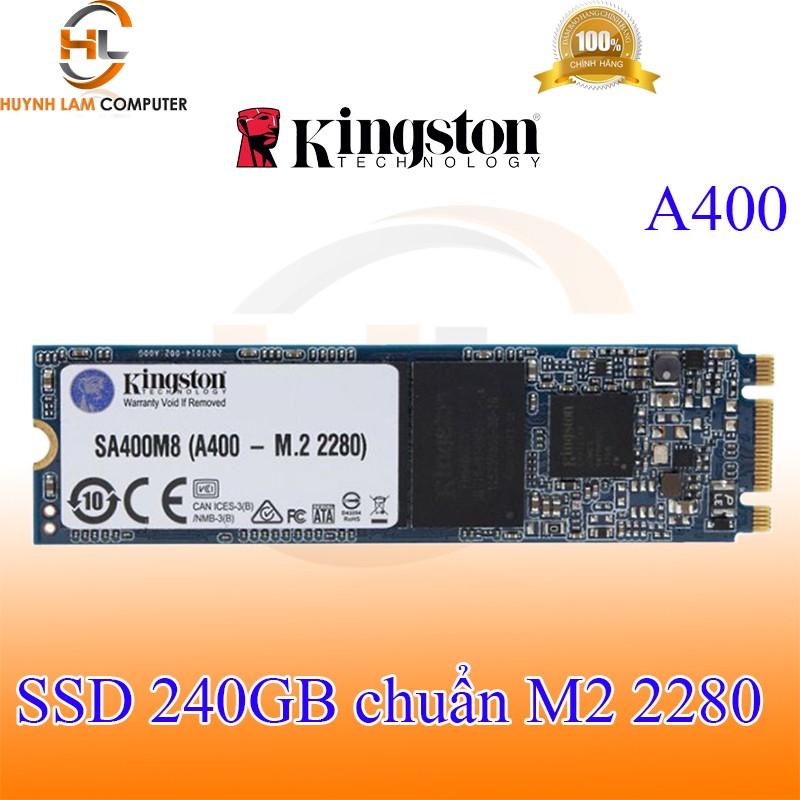 [Mã 55ELSALE1 giảm 7% đơn 300K] Ổ cứng SSD 240gb KingSton M2 A400 Vĩnh Xuân phân phối