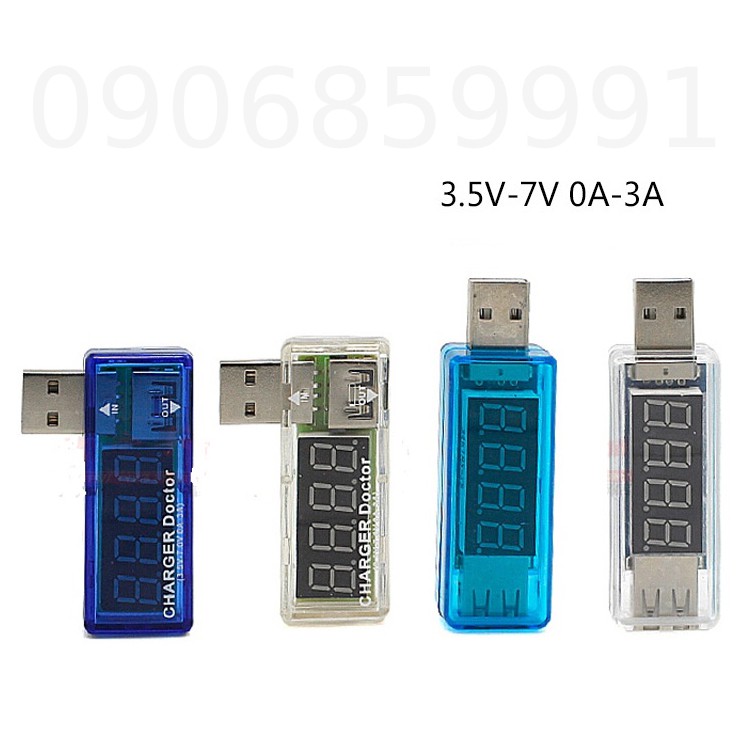 Thiết bị sạc,USB hiển thị điện áp chống quá tải