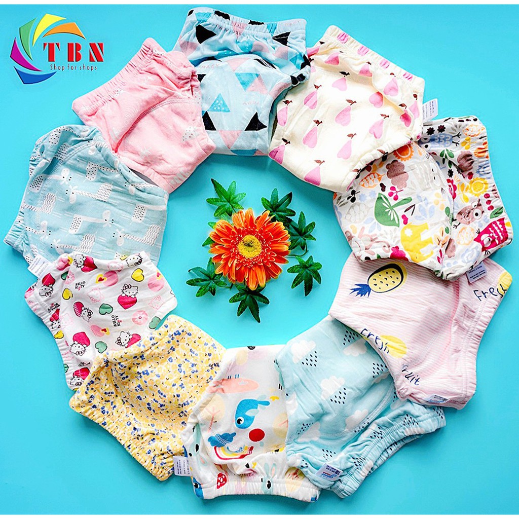 Quần Bỏ Bỉm Cao Cấp Goodmama 6 Lớp Cho Bé Size 80 - 90 - 100