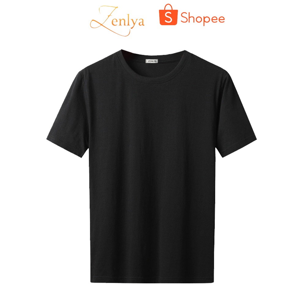 [Hot 2022] Áo Thun Nam Cổ Tròn Cao Cấp Trơn Màu Dáng POLO Vải Cotton 4 Chiều Co Giãn, Dày Dặn, Form Dáng Việt Nam