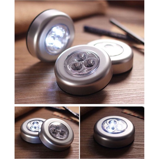 Bóng đèn 3 led dán tường dùng pin Aaa