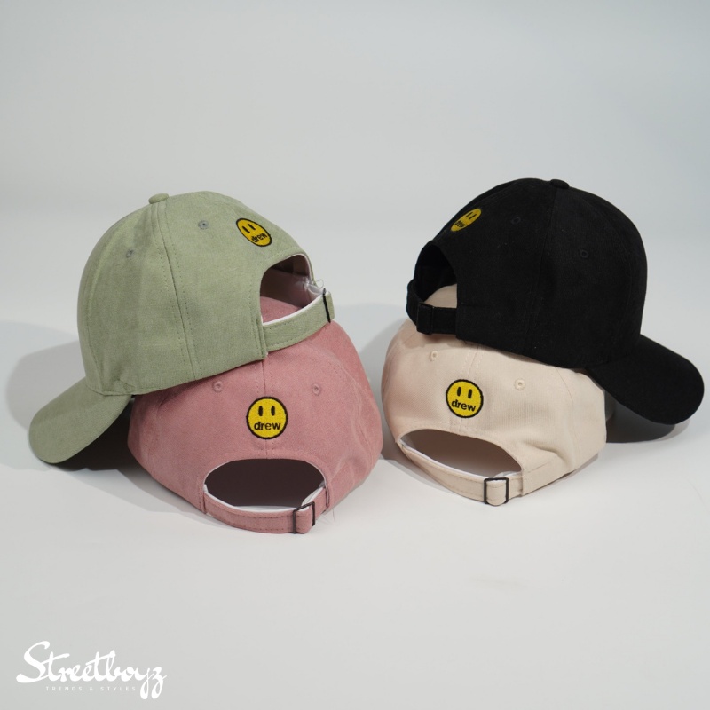 Mũ lưỡi trai thêu chữ DREW chất nỉ cao cấp, nón lưỡi trai form unisex phong cách Hàn Quốc N04