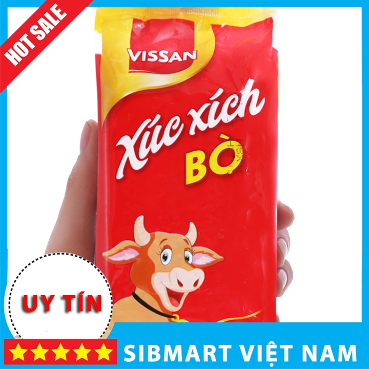 Xúc xích Bò tiệt trùng Vissan 160g (4 cây) - SibMart Việt Nam - SC0032