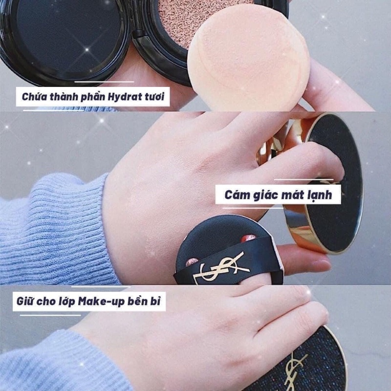 Phấn nước YSL LUMINOUS MATTE CUSHION FOUNDATION vỏ da LIMITED mini 5g