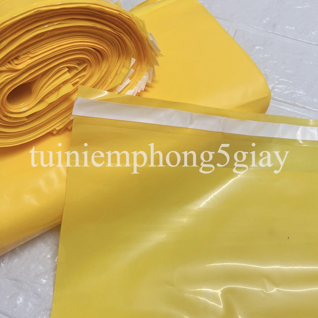 [1Kg–Màu vàng-Đủ size] Túi gói hàng niêm phong tự dính - túi đóng hàng chuyển phát nhanh có sẵn keo dính – 5 GIÂY