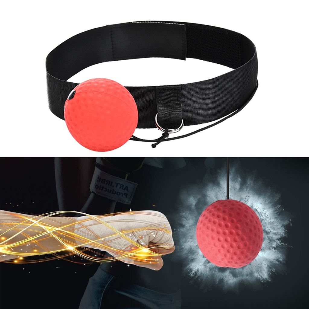 Đai đeo đầu gắn quả bóng phản xạ khi tập boxing