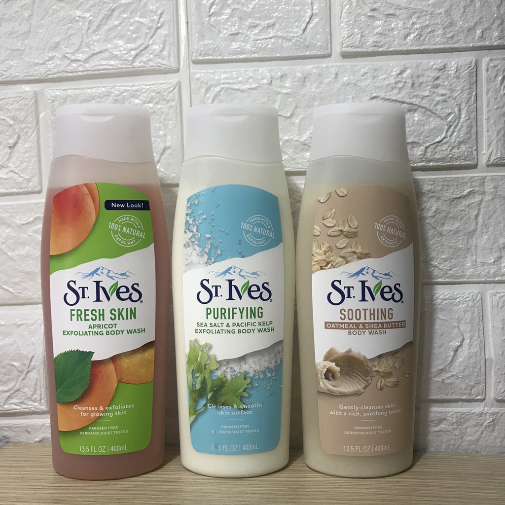 Sữa Tắm ST IVES Tẩy Tế Bào Chết BODY WASH USA (400-473ML) | BigBuy360 - bigbuy360.vn