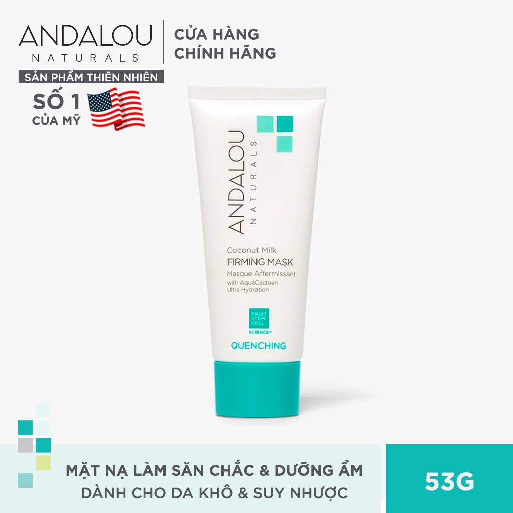 Mặt Nạ Dưỡng Ẩm Da Andalou Naturals Quenching Coconut Milk Firming Mask 53g