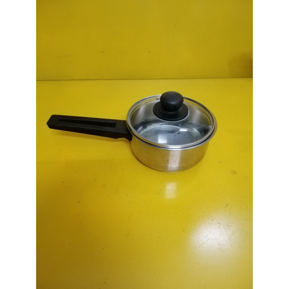 Quánh inox nội địa Nhật, size 15cm, cao 7cm (mã 803), Dùng được bếp từ