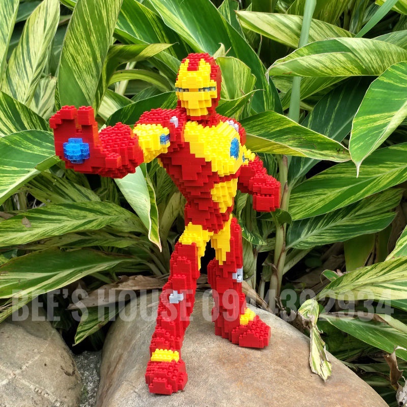 Đồ chơi lắp ráp nano block 3d xếp hình siêu nhân người sắt người nhện quà tặng sinh nhật lắp ghép đồ decor