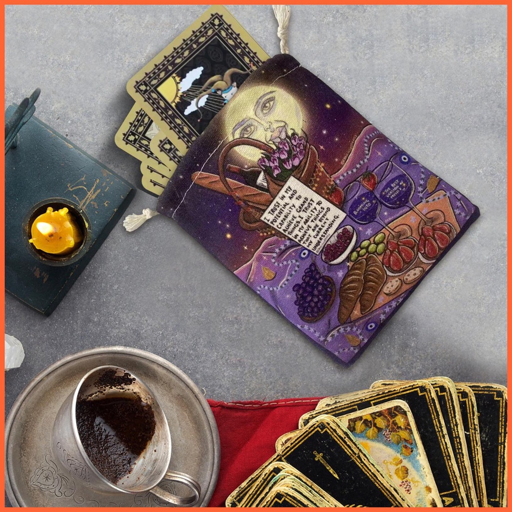 Túi Dây Rút Đựng Bài Tarot 5X7 Inch Tiện Dụng