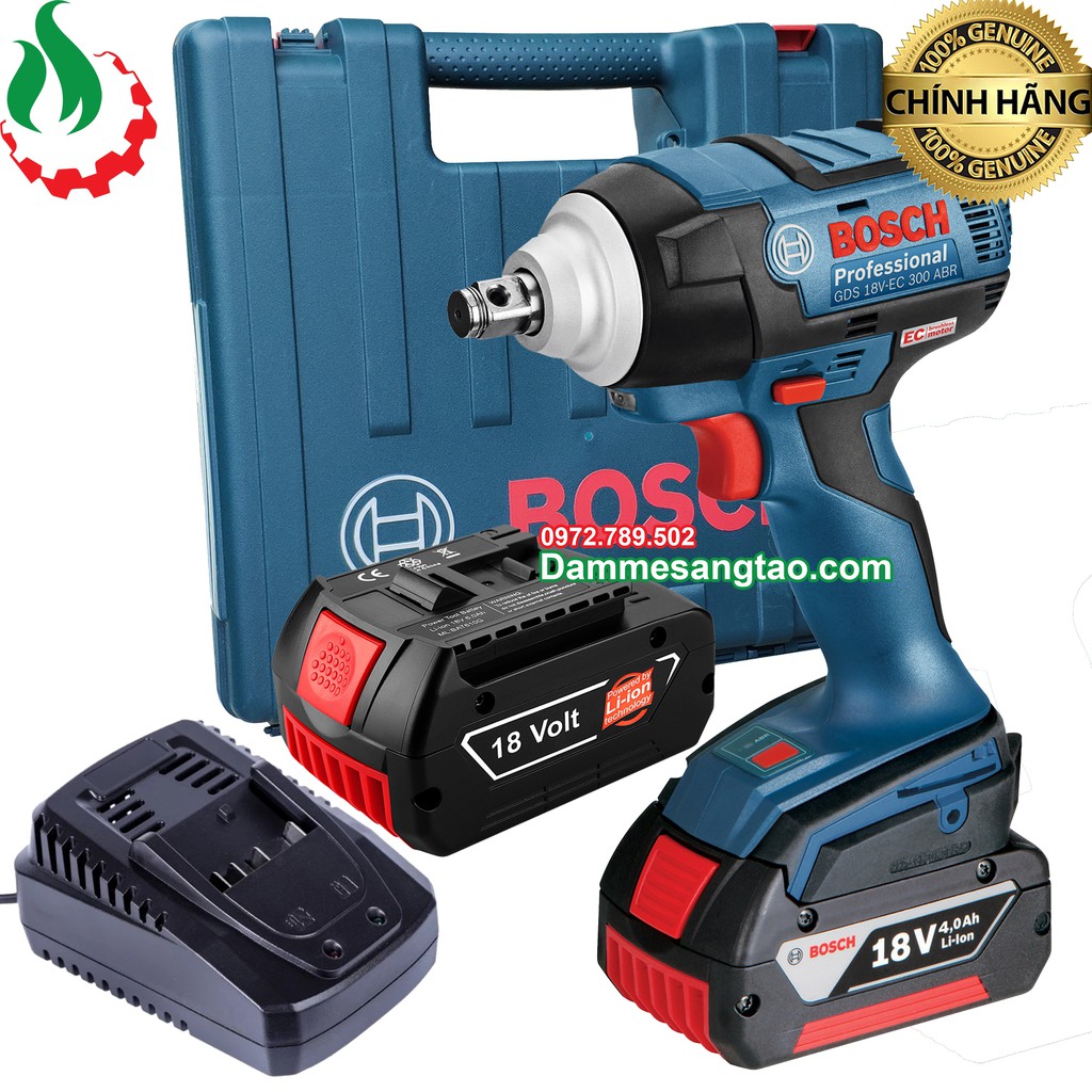 DMST Máy siết bulong Bosch GDS 18V-EC 300 ABR