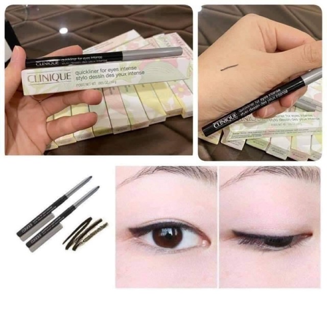 [ Quà Tặng SEPHORA ] Chì Kẻ Mắt Clinique Quickliner For Eyes 14g