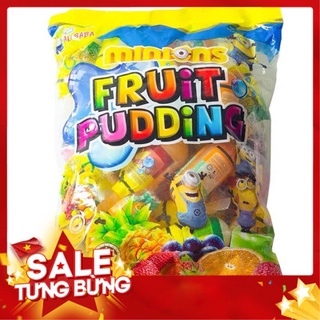 [Siêu Hot] Thạch Rau Câu Trái Cây Peppa Pig / Minion  Smallons Fruit Pudding Hongkong - gói 700gr