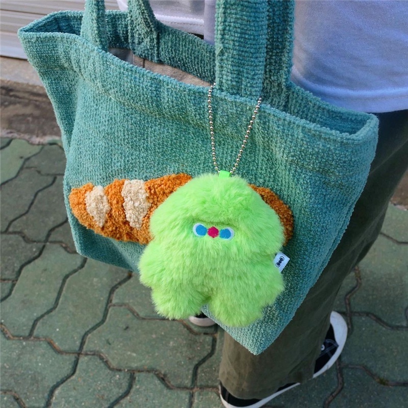 Móc Khóa Lông Key Chain Bông Fluffy Plushie Monster