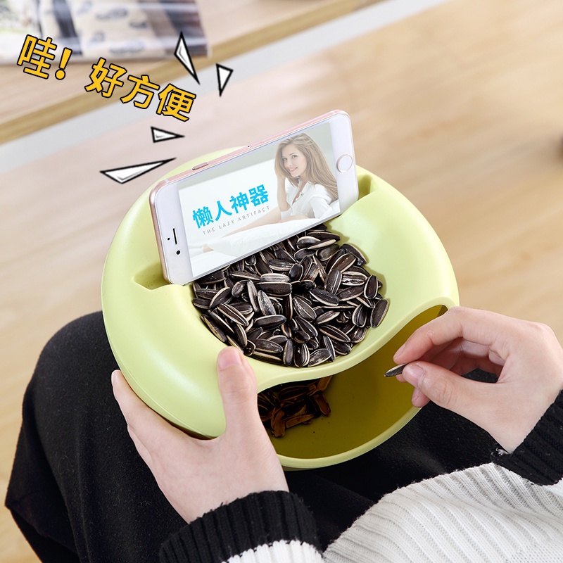 [Free Essential] Đĩa Đựng Hạt Giống Hoa Hướng Dương Hai Lớp ttm259