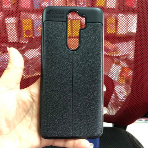 Ốp lưng dẻo cho Xiaomi Redmi Note 8 Pro Vân giả da Auto Focus