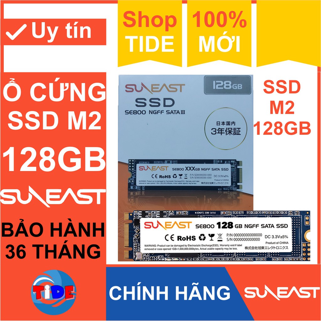 Ổ cứng SSD M2 SunEast 128GB nội địa Nhật Bản – CHÍNH HÃNG – Bảo hành 3 năm