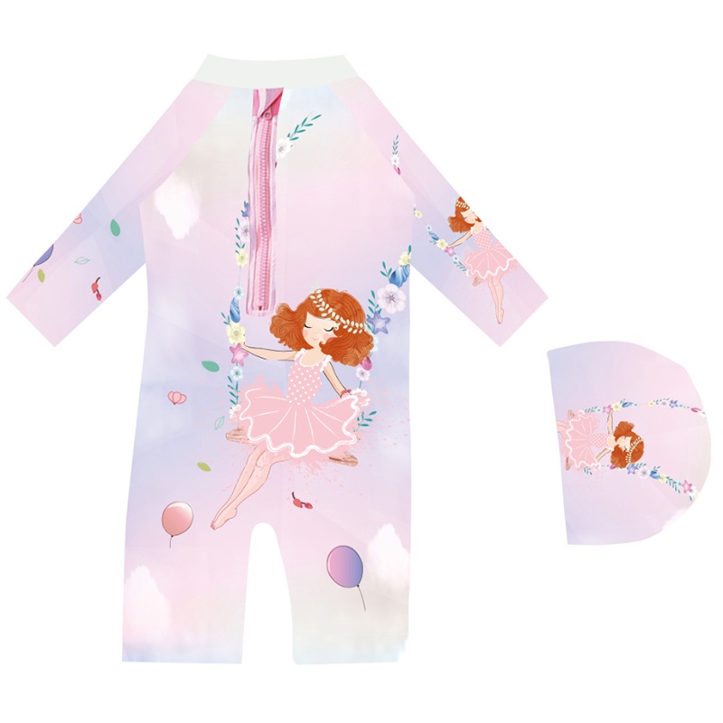 Bộ Đồ Bơi Dài Tay Chống Nắng In Hình Kỳ Lân One Piece Cho Bé Trai Và Gái AKKU