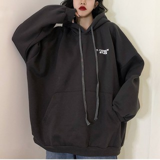 Áo hoodie nữ form rộng, áo hoodie nữ oversize có mũ trơn màu đi chơi đi học thời trang ulzzang hàn quốc