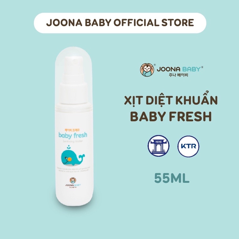 Xịt diệt khuẩn, khử mùi cho đồ chơi, bình sữa, núm ti giả Baby Fresh an toàn cho bé chính hãng