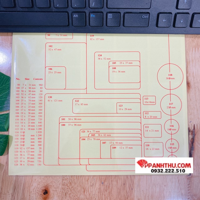 GIẤY DÁN TOMY A5 XẤP 10 Tờ
