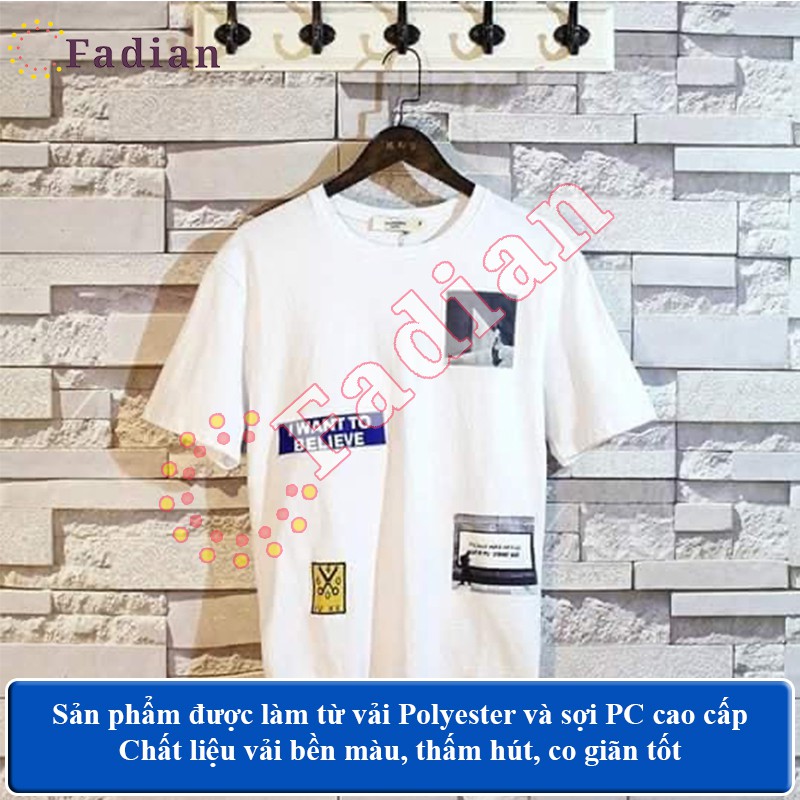 Set đồ bộ nam nữ, đồ thể thao nam mặc nhà tay ngắn form chuẩn phong cách Ulzzang Unisex in chữ I WANT TO BELIVE | BigBuy360 - bigbuy360.vn