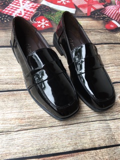 (Sẵn đen sz 35) Giày oxford, giày loafer nữ cao cấp ( kèm ảnh thật + video shop quay )