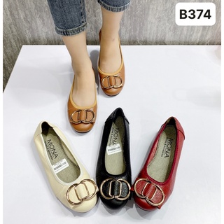 Giày bệt nơ cao cấp hiệu mona - b374