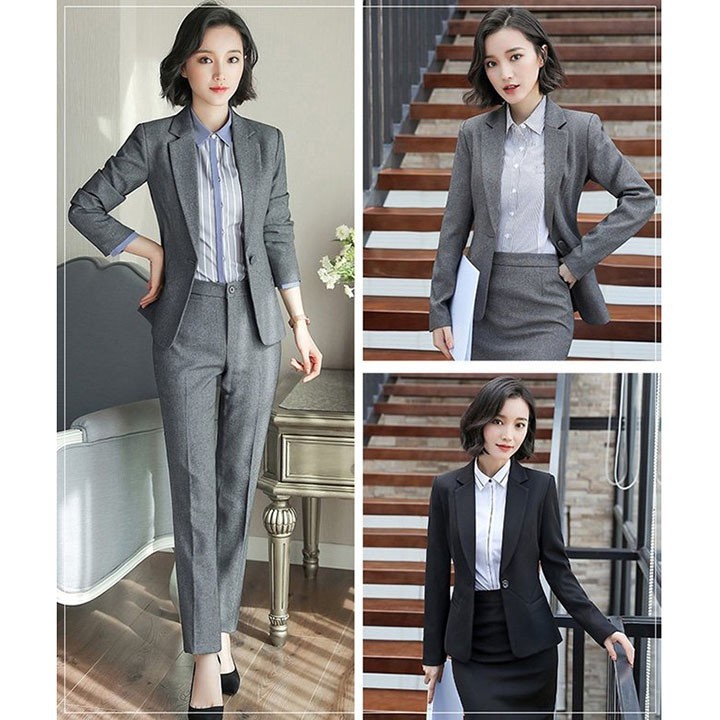 BD934 có 2XL SET BỘ ÁO KHOÁC VEST DÀI QUẦN TÂY CÔNG SỞ có size lớn