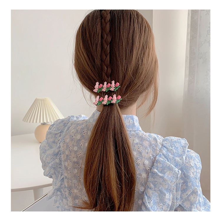 (MớI) Kẹp TóC HìNh Hoa Tulip Dễ Thương Cho Nữ