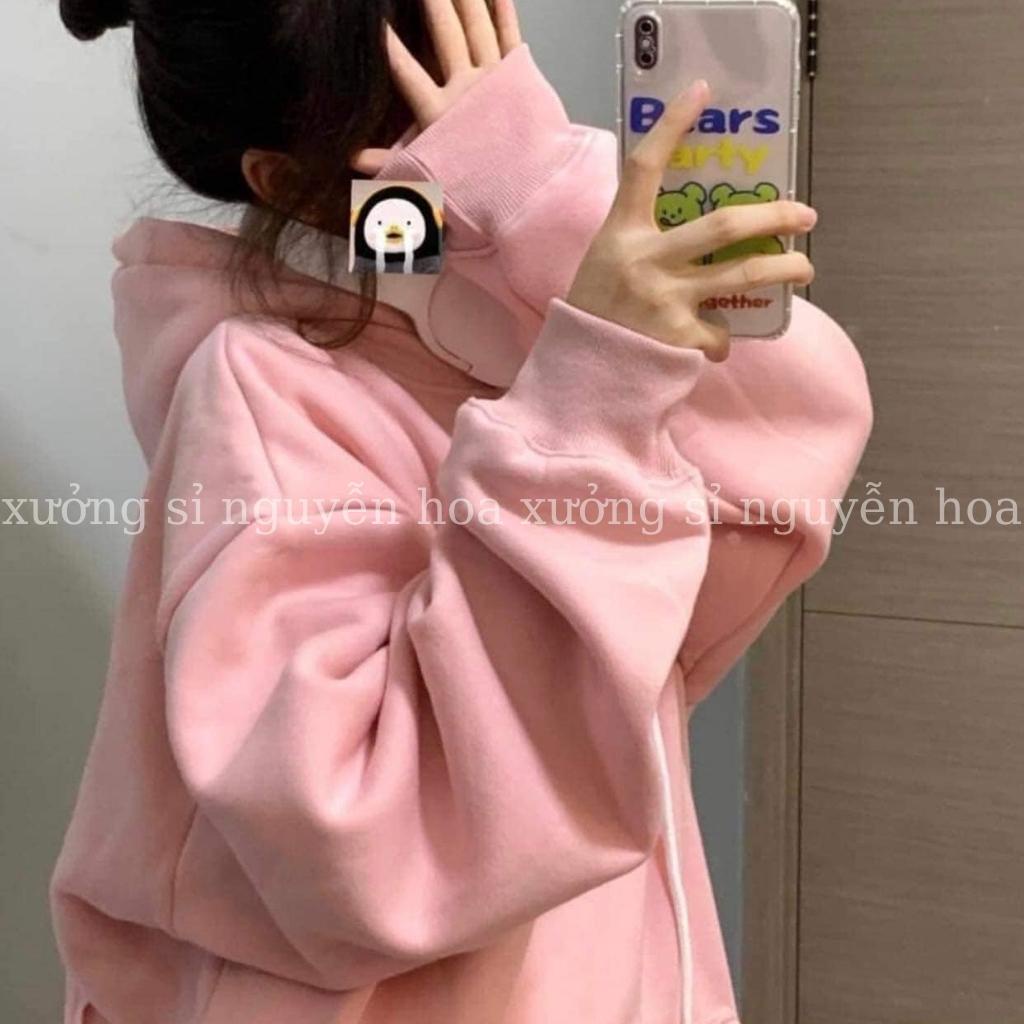 Áo hoodie nỉ Bandana Jolie hồng form rộng unisex nam nữ mặc được chất nỉ ngoại đẹp chuẩn ảnh Xưởng Sỉ Nguyễn Hoa | BigBuy360 - bigbuy360.vn