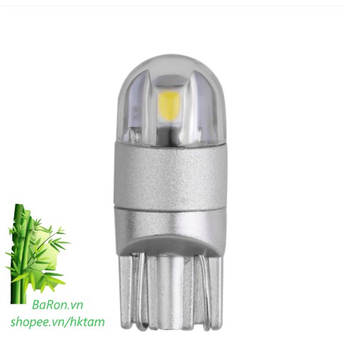 Bóng đèn xe máy T10-12V-2 nhân led (nhiều màu)