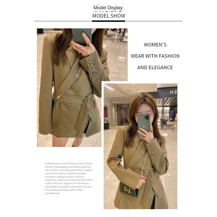 Áo Khoác Blazer Dáng Ôm Thời Trang Xuân Thu  Cho Nữ