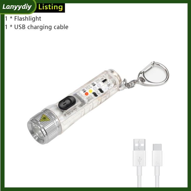 Đèn Pin Mini Pin Lithium 400mah Có Móc Khóa Nam Châm Siêu Sáng