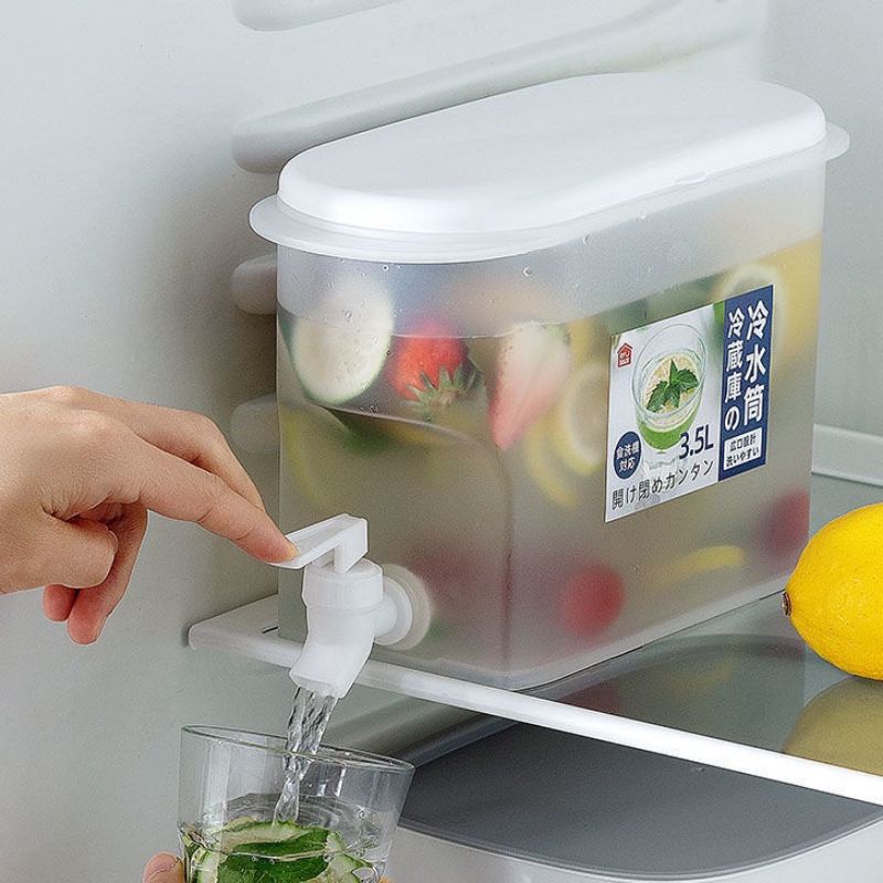 Bình Đựng Nước 3.5L Để Tủ Lạnh Tiện Lợi ,Bình Nước 3500ml Có Vòi Rót Cao Cấp Hàng VIỆT NHẬT