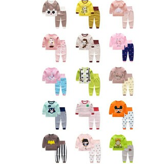 Bộ cotton nỉ cạp cao xuất Hàn cho bé trai/bé gái